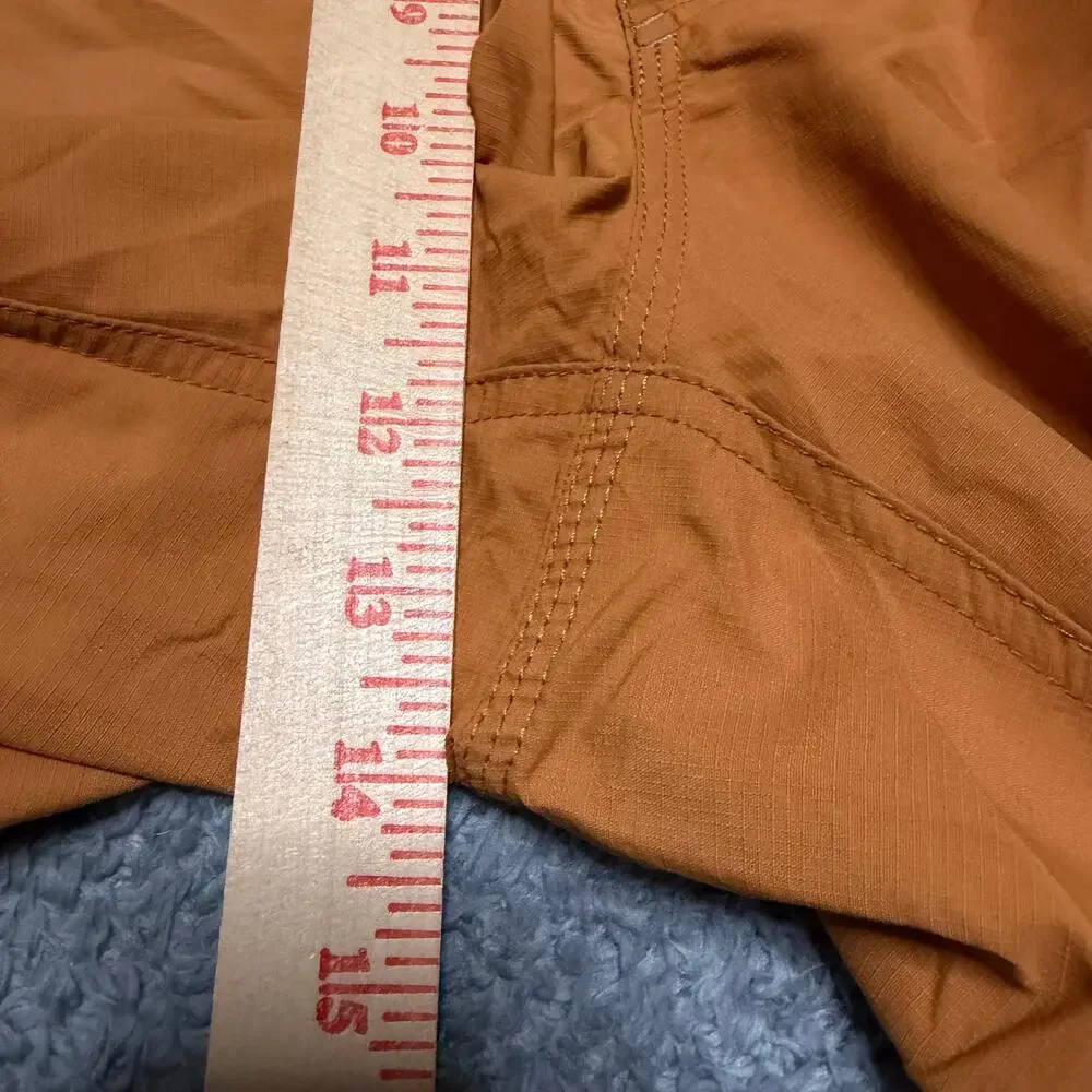 Howler Brothers Horizon Hybrid Shorts Mens 35 Orange Quick Dry Hiking Drawstring